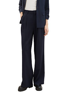 Woven Wide Leg Trousers by Tom Tailor