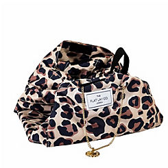 XXL Leopard Open Flat Makeup Bag by The Flat Lay Co.