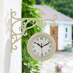 York - Cream Outdoor Clock by Smart Garden