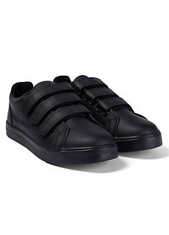 Youth Tovni Trip Black Leather Shoes by Kickers