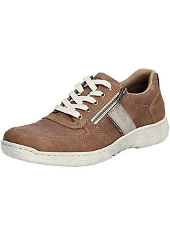 Zip Detailed Lace-Up Shoes by Rieker