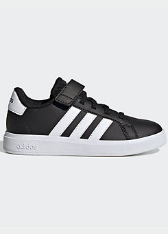 adidas Sportswear Kids Grand Court Elasticated Lace & Velcro Strap Trainers