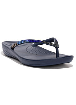 iQushion Ombre Sparkle Flip Flops by FitFlop
