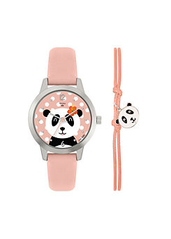x WWF - Panda Kids Dial Watch & Panda Charm Bracelet by Tikkers