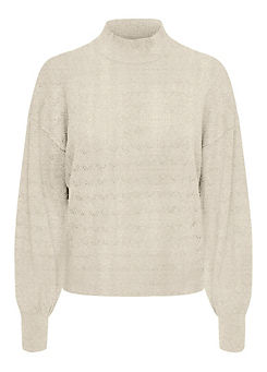’Andria’ Stand-Up Collar Jumper by Only