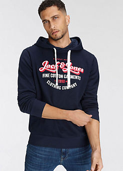 ’Andy’ Printed Hooded Sweatshirt by Jack & Jones