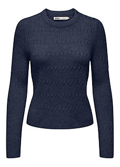 ’Katia’ Round Neck Cable Knit Jumper by Only