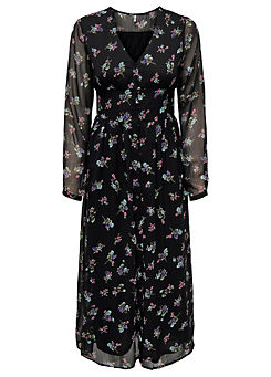 ’Malina’ Floral Midi Dress by Only