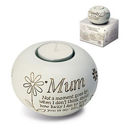’Mum’ Tea Light Holder by Said With Sentiment