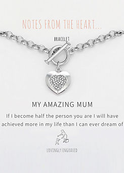 ’My Amazing Mum’ Bracelet by Notes From The Heart