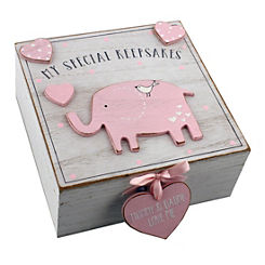 ’My Special Keepsakes’ Wooden Baby Box - Pink by Petit Cheri
