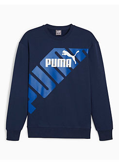 ’Power Graphic’ Crew Neck Sweatshirt by Puma