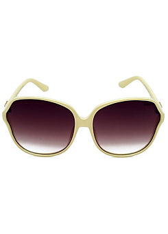 ’Prosymnus’ Oversized Sunglasses - Cream by Storm London