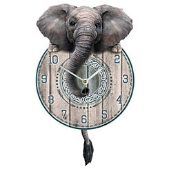 ’Trunkin’ Tickin’ Elephant Pendulum Clock by Nemesis Now