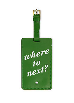 ’Where To Next’ Luggage Tag by Kate Spade