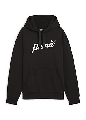 SQUAD Logo Print Hoodie by Puma Look Again