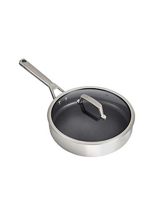 Foodi ZEROSTICK Stainless Steel 16cm Saucepan with Lid C60216UK by Ninja Look Again