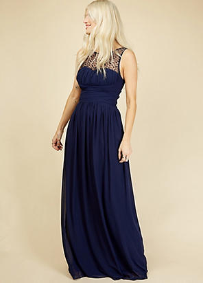 Little mistress black maxi dress deals