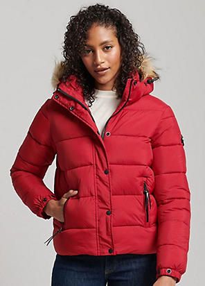 Superdry Everest Hooded Puffer Gilet - Women's Womens Jackets