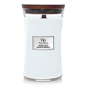 Large Hourglass Scented Candle with Crackle Wick, Fireside by WoodWick®