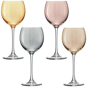 LSA International Arc Champagne Flutes Set of 4