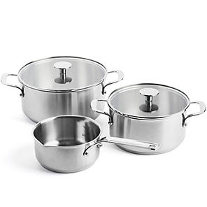 KitchenAid 2qt Stainless Steel Saucepan with Measuring Marks Light Silver