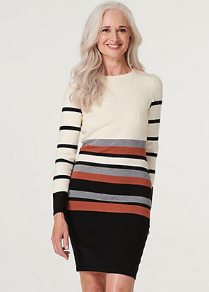 Colour Block Longline Jumper