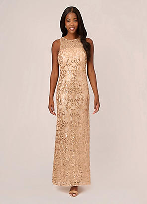 Adrianna papell embellished taffeta gown sale