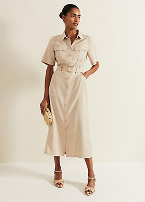 【PHASE EIGHT】Kristal Utility Midi Dress ミディドレス PHASE EIGHT Kristal Utility Midi Dress | endource