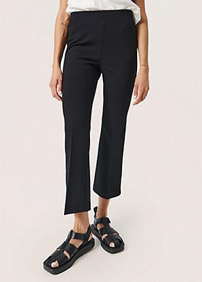 Plain Crop Trousers with LENZING ECOVERO by Monsoon