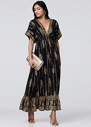 Ambre Embroidered Cluster Maxi Dress by French Connection Look Again