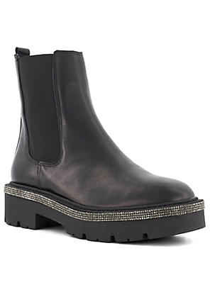 Dune chelsea sales boots black