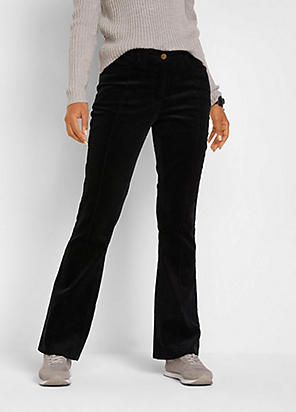 Wide Leg Cord Trousers by bonprix