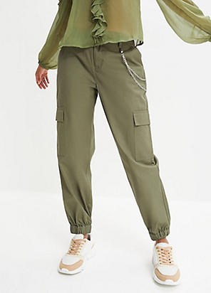 Pull-On Cotton Trousers by bonprix