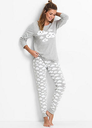 Star Print Long Sleeve Pyjamas by bonprix