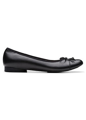 Clarks black ballet pumps hotsell