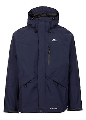 Black Dovedale Fleece Lined Waterproof Jacket by Cotton Traders