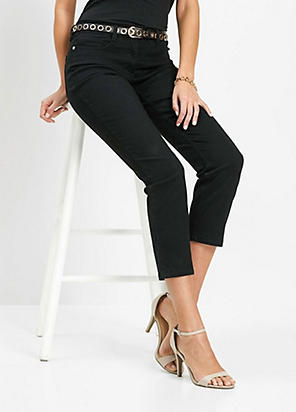 Linen Rich Crop Trousers by Kaleidoscope