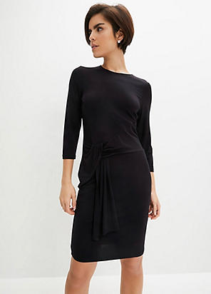 Short Jersey Draped Dress by Adrianna Papell