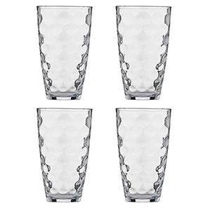 Set of 4 Honeycomb Hiball Glasses