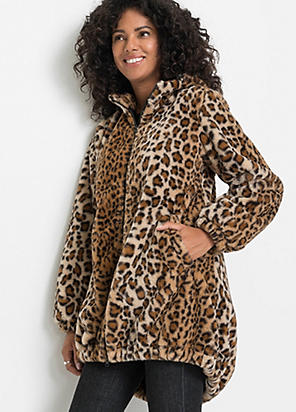 Cheap leopard print on sale coat