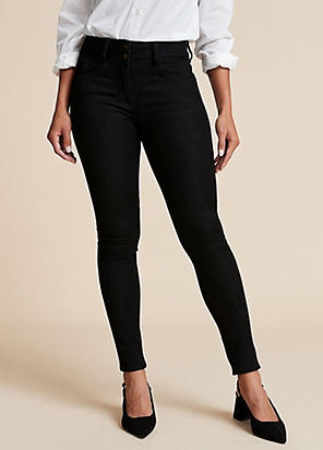 Black Coated Perfect Skinny Jeans