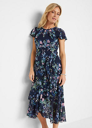 Azalea Print Fil Coupe Dress by Phase Eight | Look Again