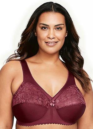 Berlei Women's Embrace Side Support Bra, Red (Fig), 34C at  Women's  Clothing store