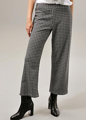 Pinstripe Wide Leg Trousers by Buffalo