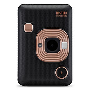 Instax Mini LiPlay Hybrid Blush Instant Camera inc 20 Shots by Fujifilm -  Gold