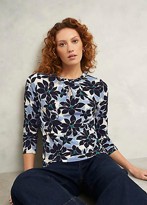ホブズ HOBBS JULIA PRINTED TOP （RED） Hobbs London Julia Printed Top In Red | ModeSens