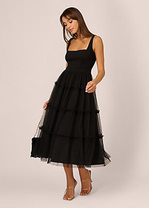 Adrianna by Adrianna Papell Mesh Cocktail Dress | Look Again