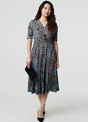 【Phase Eight】日本未入荷！ Roshni Mesh Floral Midi Dress Phase Eight Roshni Mesh Floral Midi Dress | Freemans