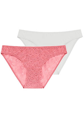 Dorina Bright Pink Lace Hipster Briefs